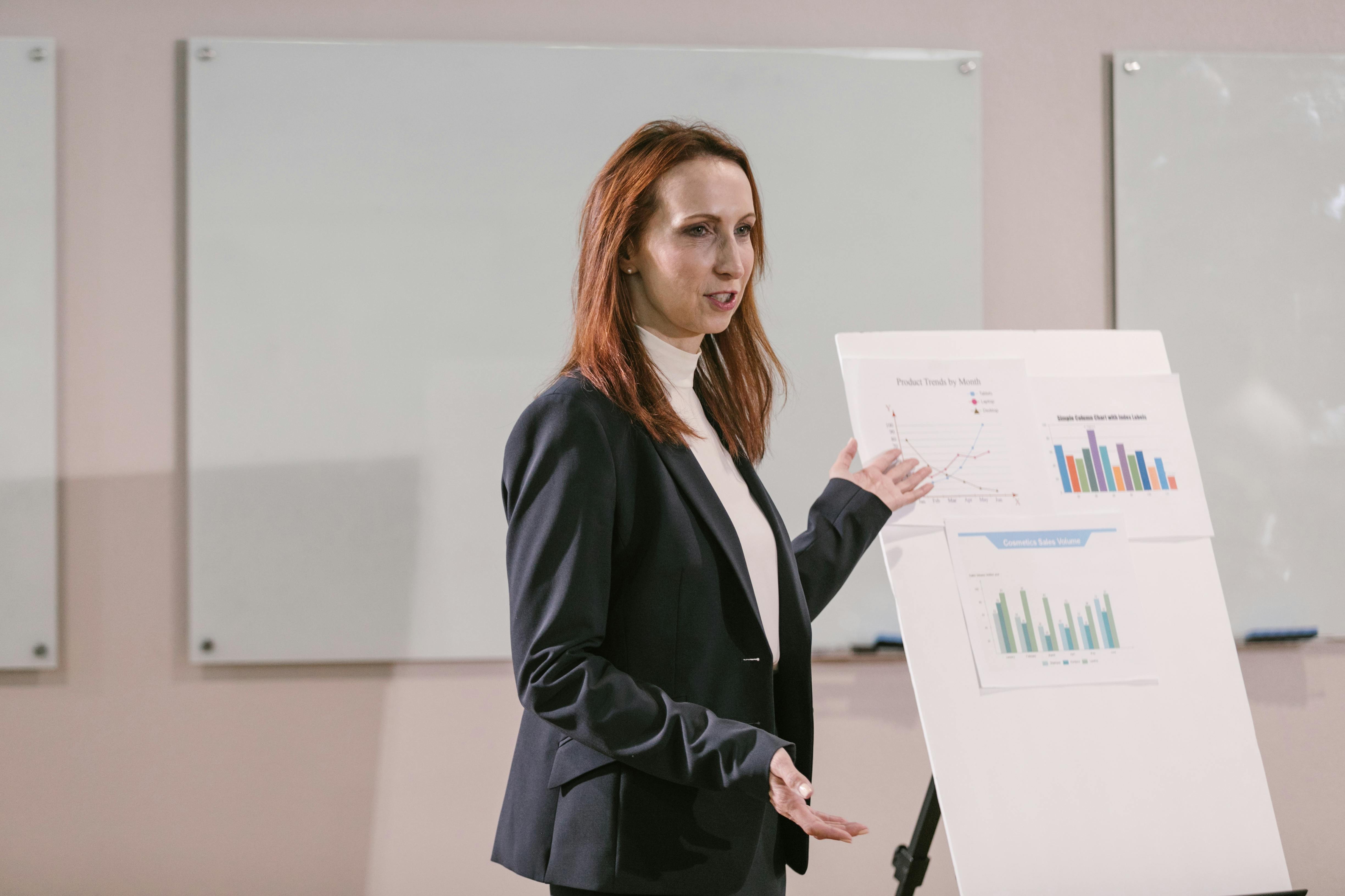 School staff presenting April budget and financial year UK planning to colleagues